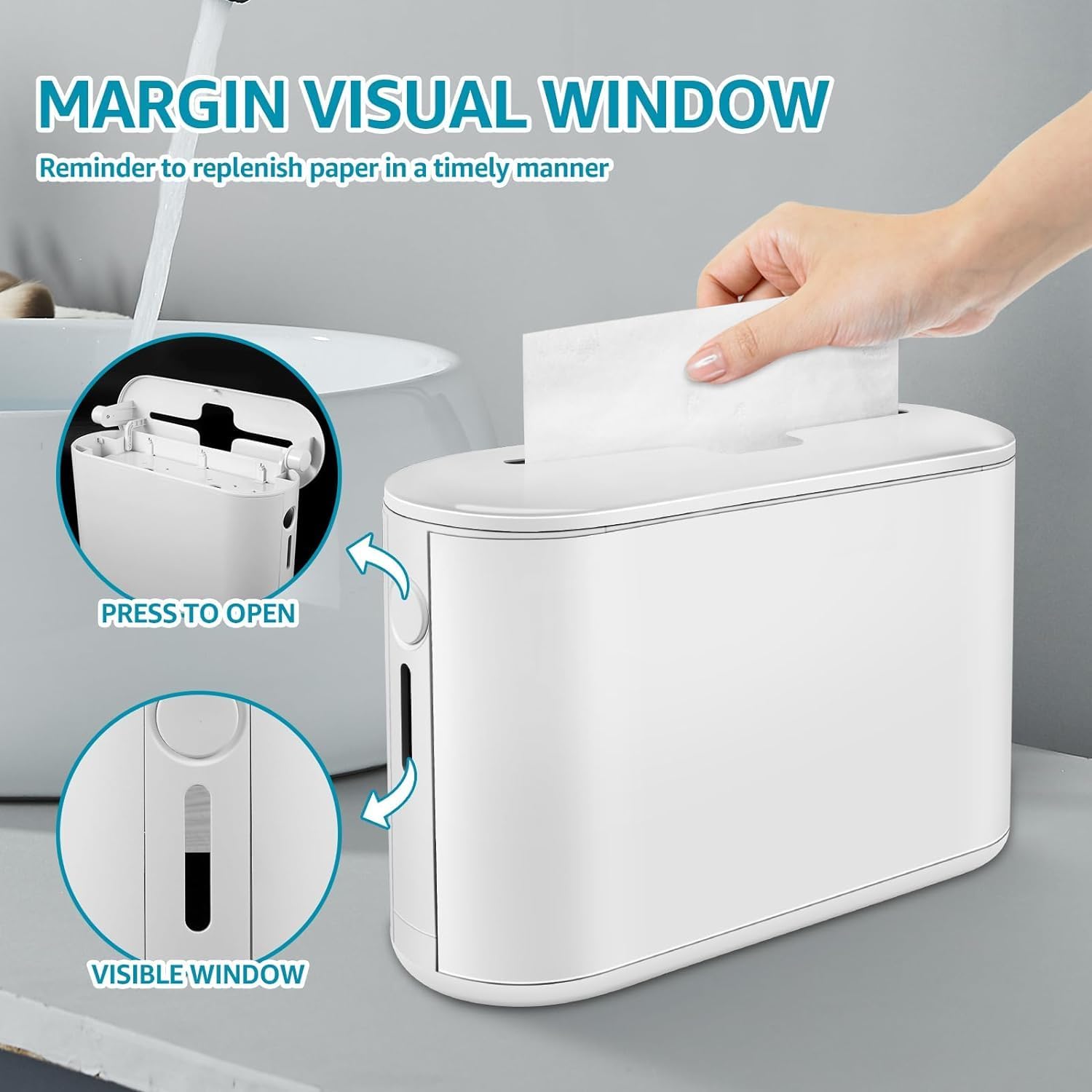 Compact Space Saving Paper Towel Dispenser with Smooth Operation
