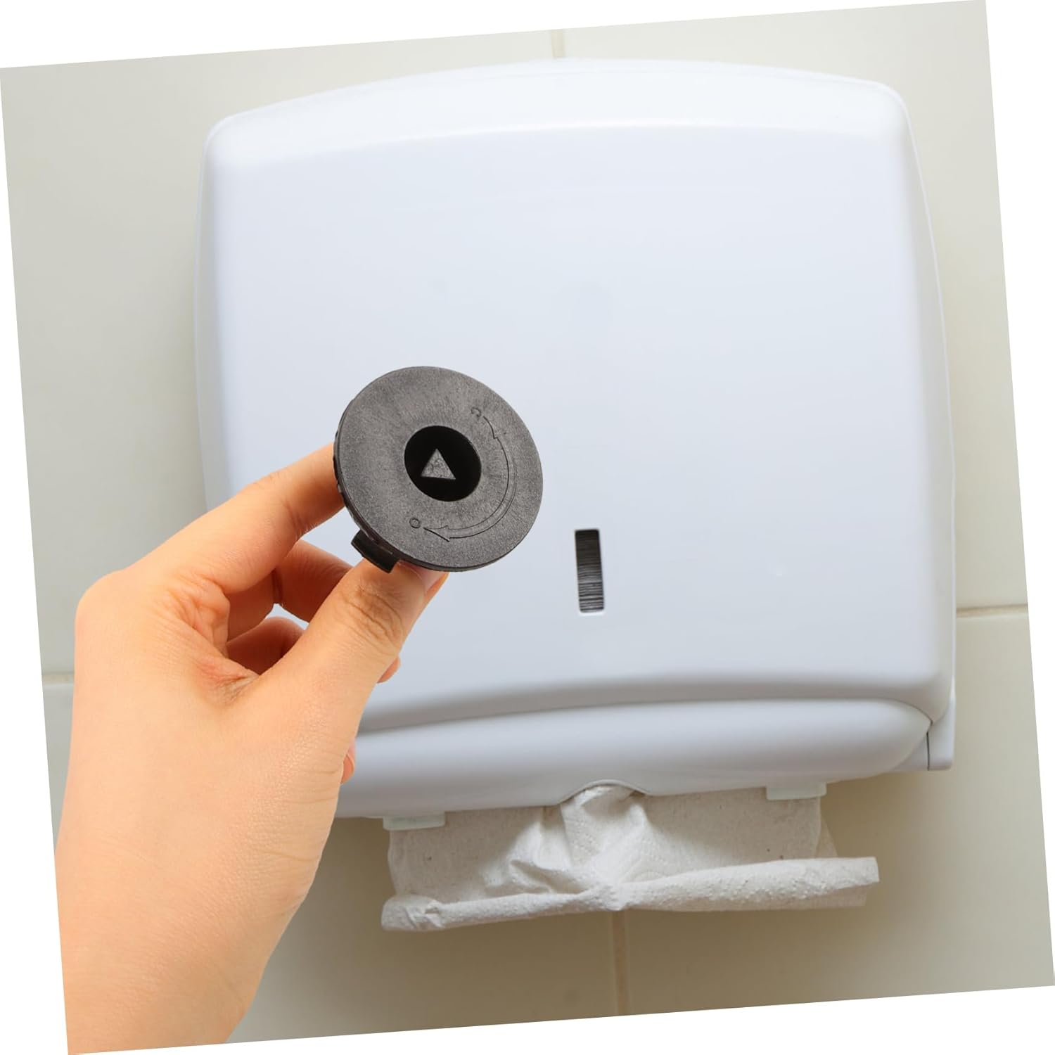 Durable Professional Looking Security Lock for Paper Towel Dispenser