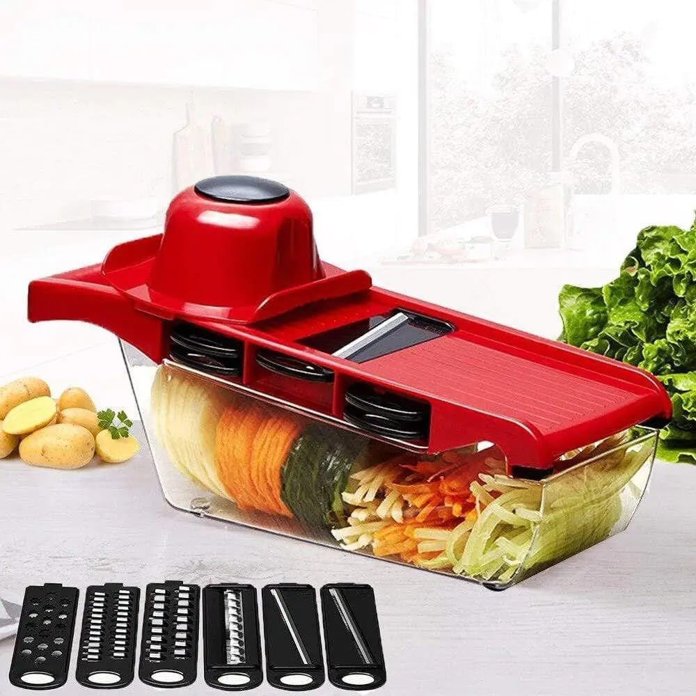11-in-1 Kitchen Tool Red Chopper