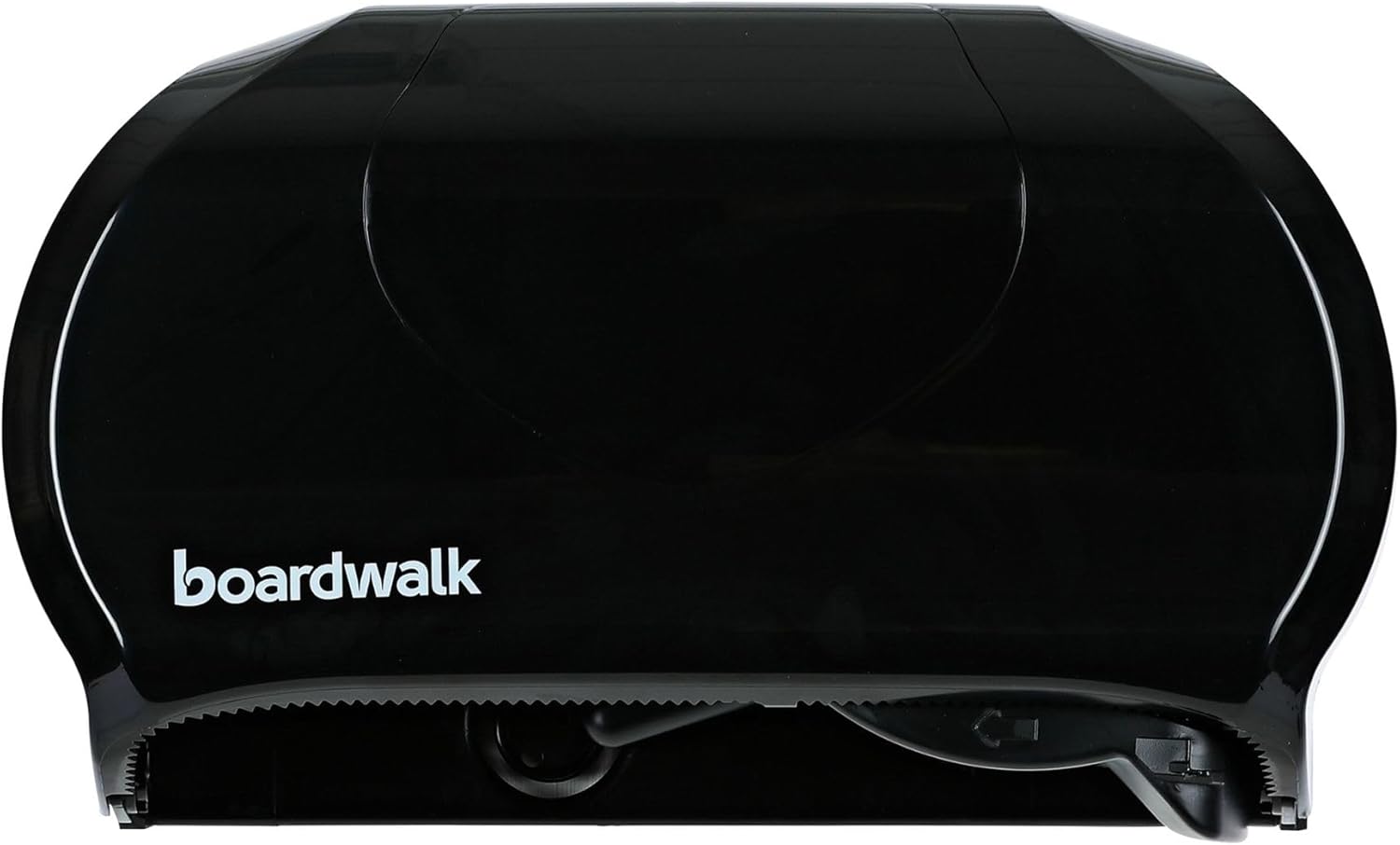 Low-Profile Dual Roll Toilet Paper Dispenser Black