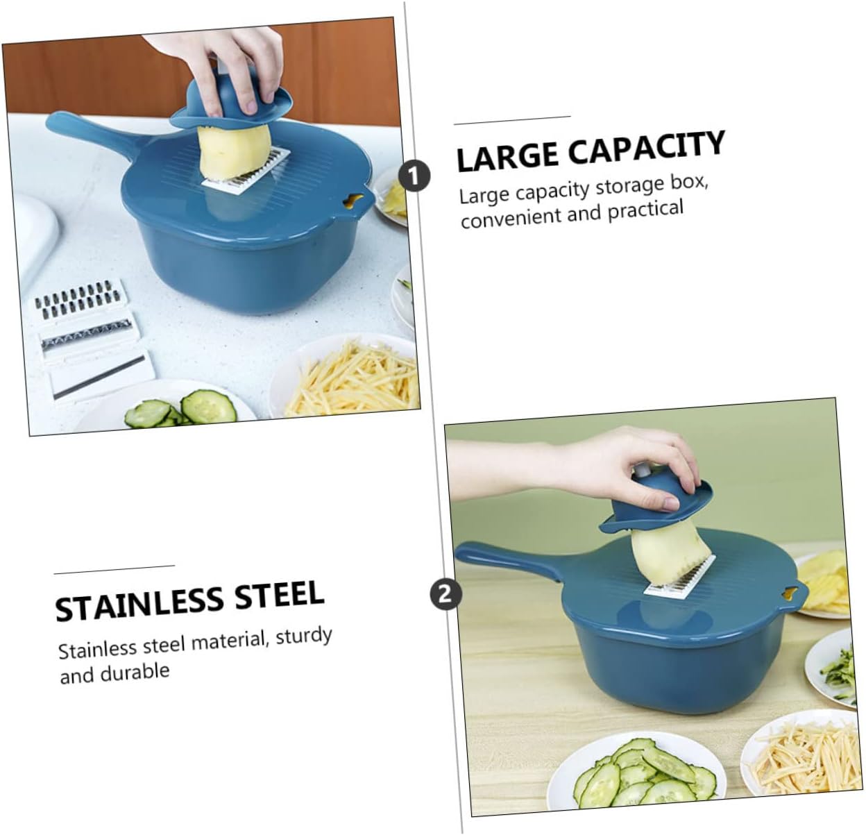 Zerodeko Veggie Chopper Grater