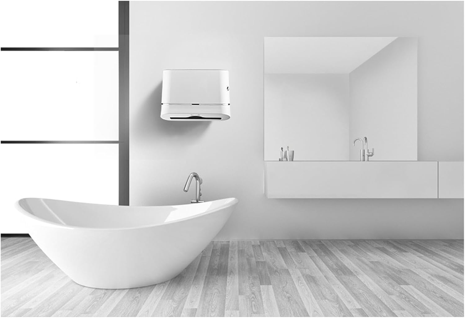 Time-Saving Wall-Mounted Dispenser with Smooth Exit and Lock