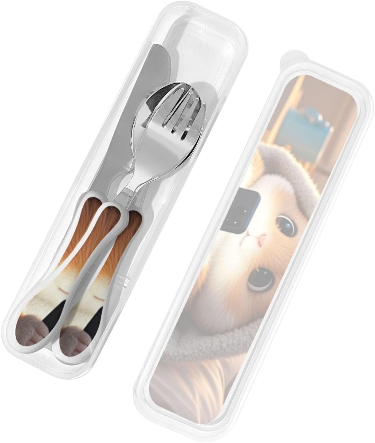 Paulist Reusable Stainless Steel Cutlery Set with Case for Travelers