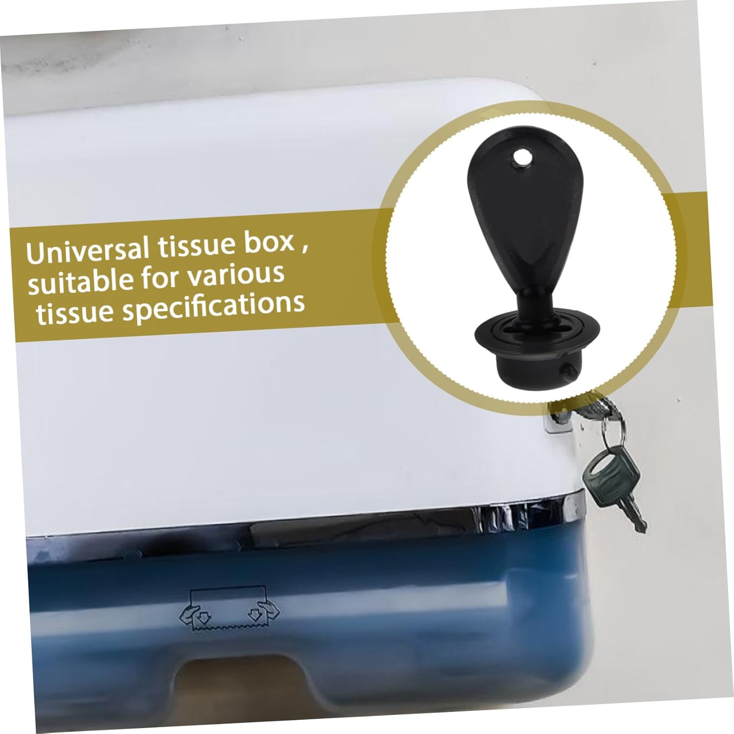 3 Set Sleek Style Toilet Dispenser Key Multi-Use