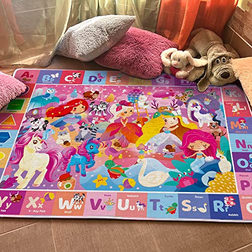 QUOKKA Large Plush ABC Baby Mat for Toddlers
