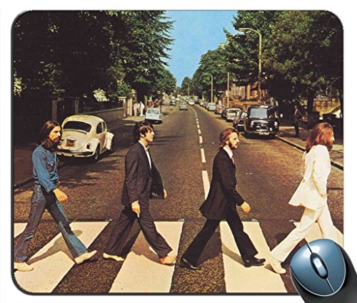 The Beatles Abbey Road Rectangle Mouse Pad Mouse Mat - Les Beatles, Paul McCartney, John Lennon, RIngo Starr, George Harrison The Beatles Abbey Road Rectangle Mouse Pad Mouse Mat
