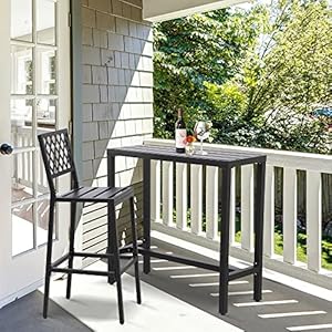   Outdoor-Bar-Table-Patio-Counter-Height-Bar-Table-47-Rectangle-Bar-Table-for-Patio-Garden-Yard-Balcony-Poolside-Black-47inch-Length
