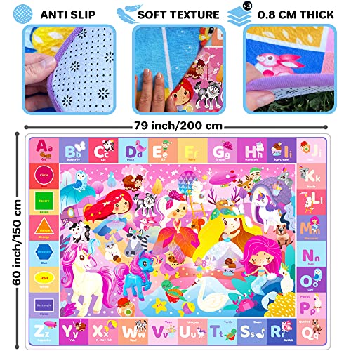 QUOKKA Large Plush ABC Baby Mat for Toddlers