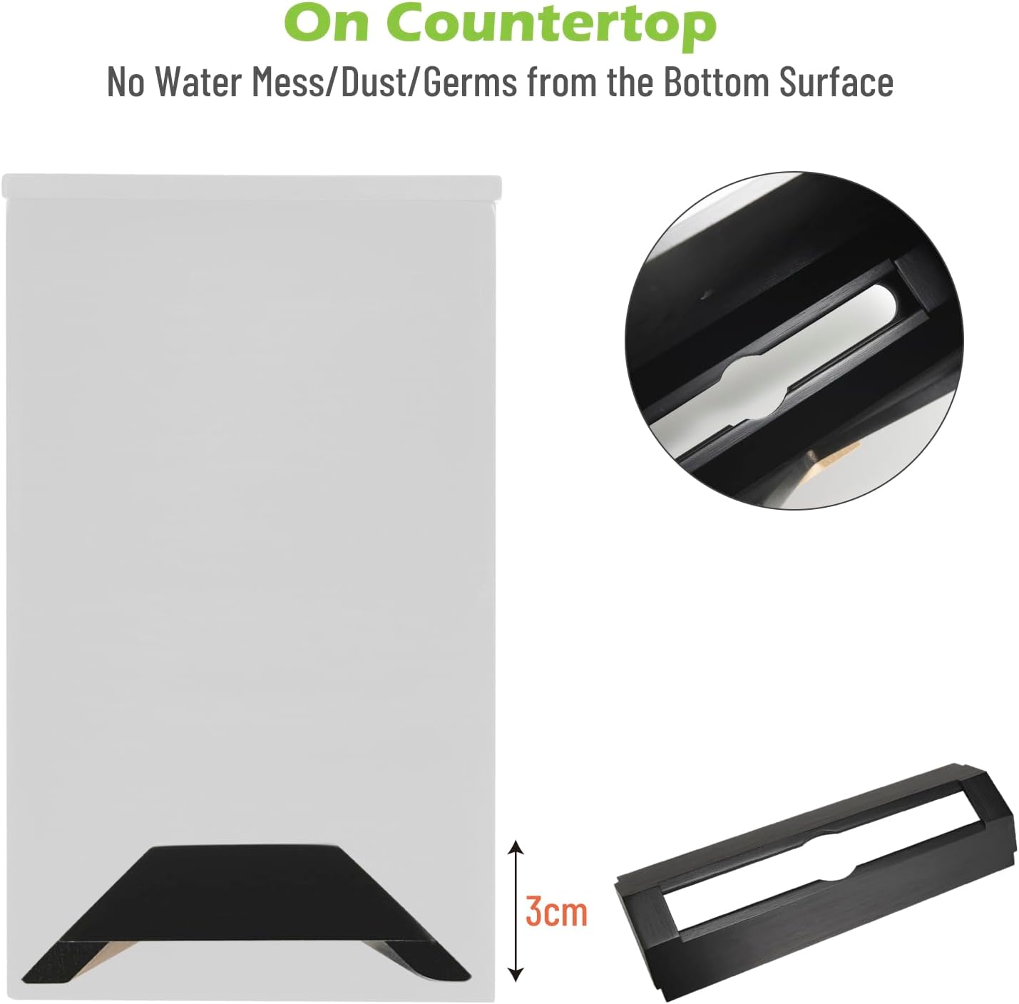Cozee Bay Bamboo Paper Towel Dispenser