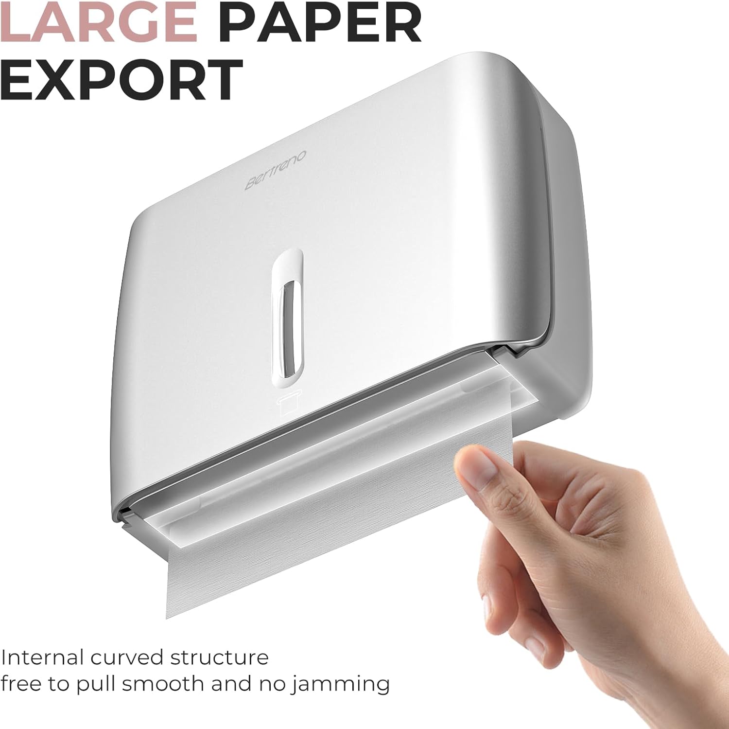 Premium Commercial Paper Towel Dispenser Wall-Mounted Space-Saving Durable Bertreno