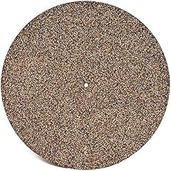 Tapis de plateau tournant en caoutchouc et liège de 3 mm pour disque vinyle LP 12″ Résistant aux chocs Réduit le bruit causé par l’électricité statique et la poussière (plus papier kraft) - Les Beatles, Paul McCartney, John Lennon, RIngo Starr, George Harrison