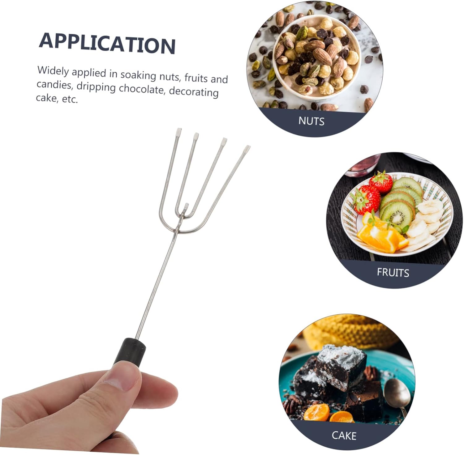 PrettyZoom 10-Piece Chocolate Dipping Fork Set