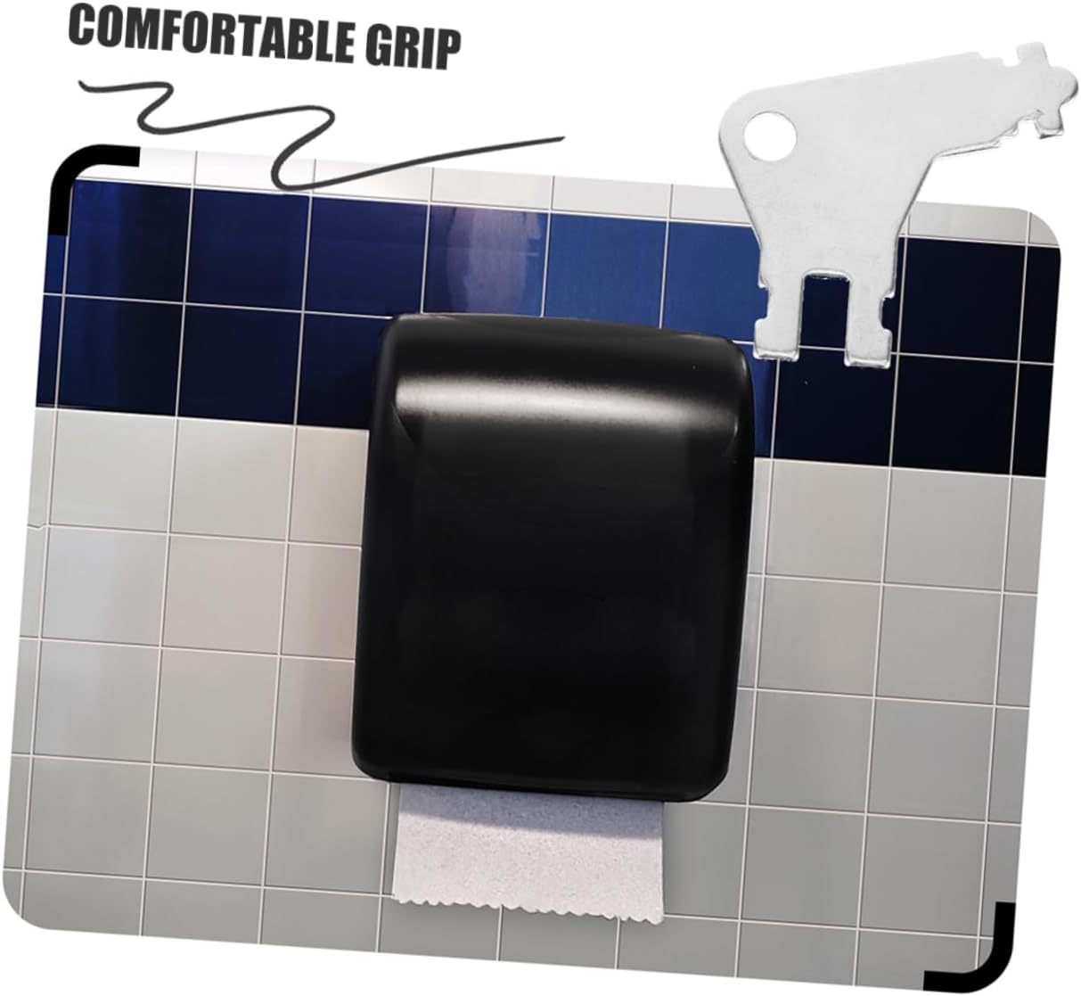 6-Pack Durable Metal Commercial Toilet Paper Dispenser Keys