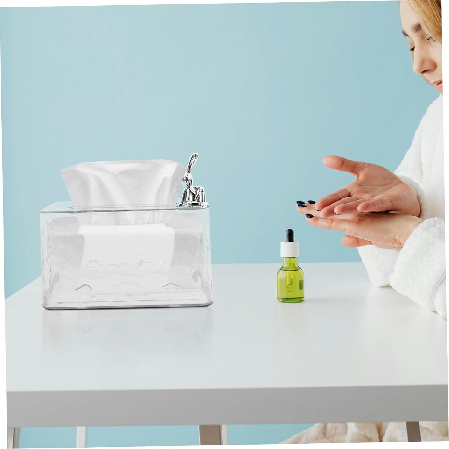 Stylish Clear Plastic Napkin Dispenser Box