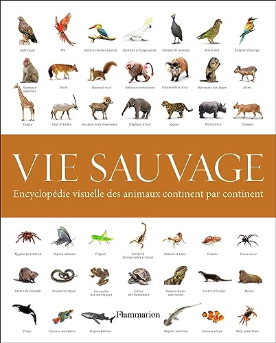 Vie sauvage: Encyclopédie visuelle des animaux, continent par continent