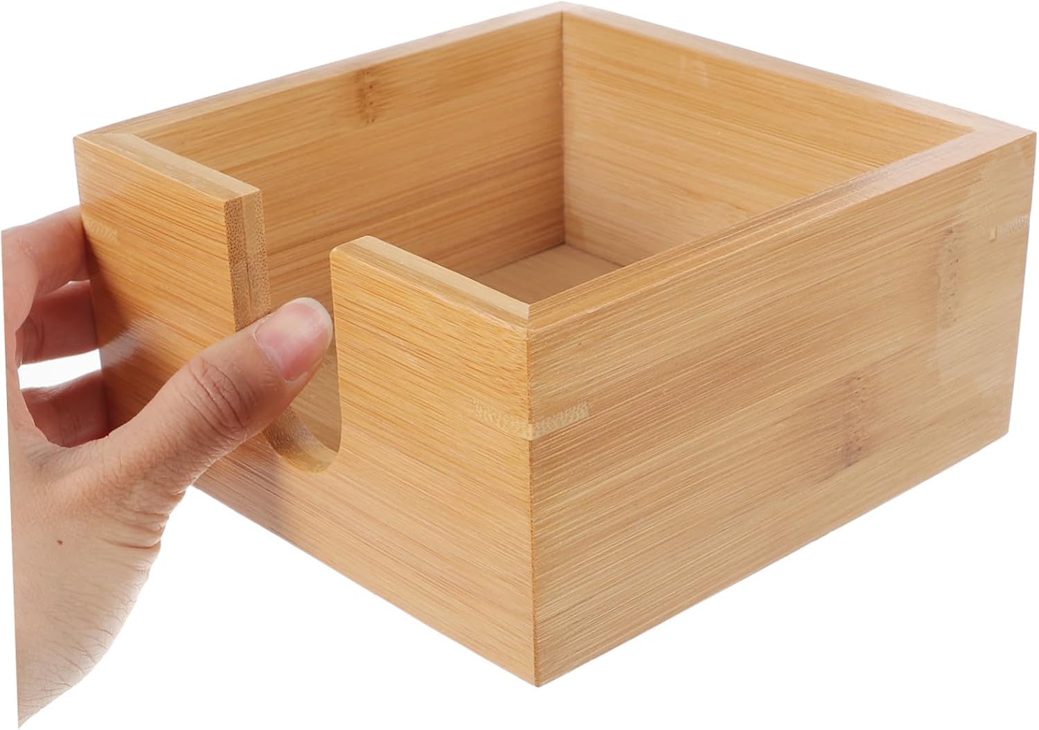 HOLIDYOYO Bamboo Napkin Holder Dispenser
