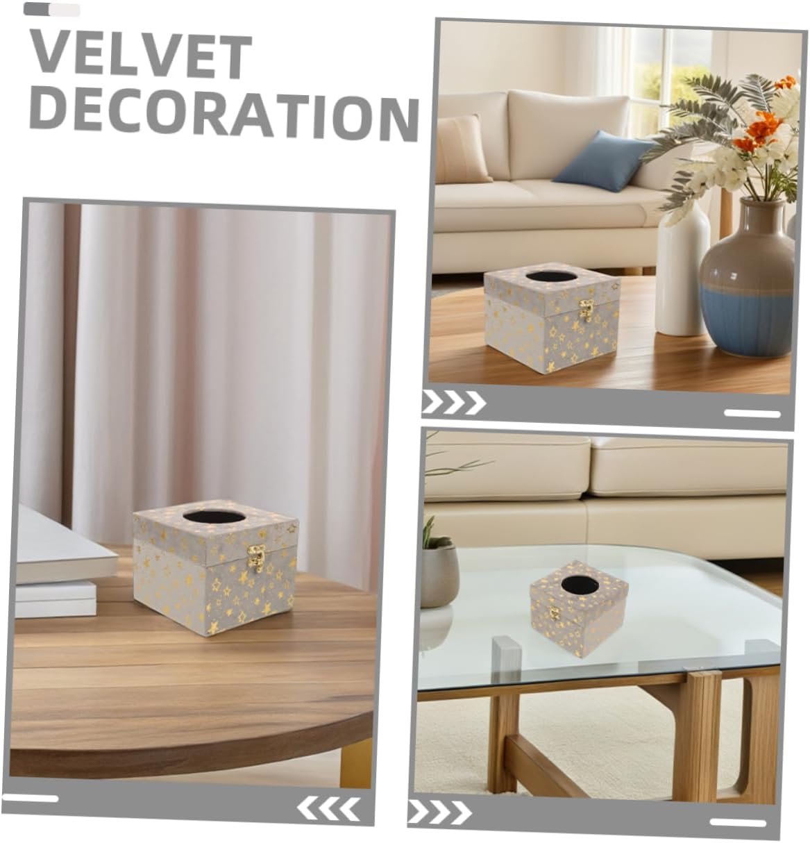 Stylish Vintage Wooden Tissue Box