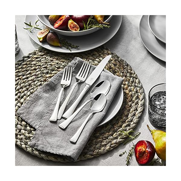 Zwilling angelico 20 piece 1810 stainless steel flatware set silver  urban country home decor