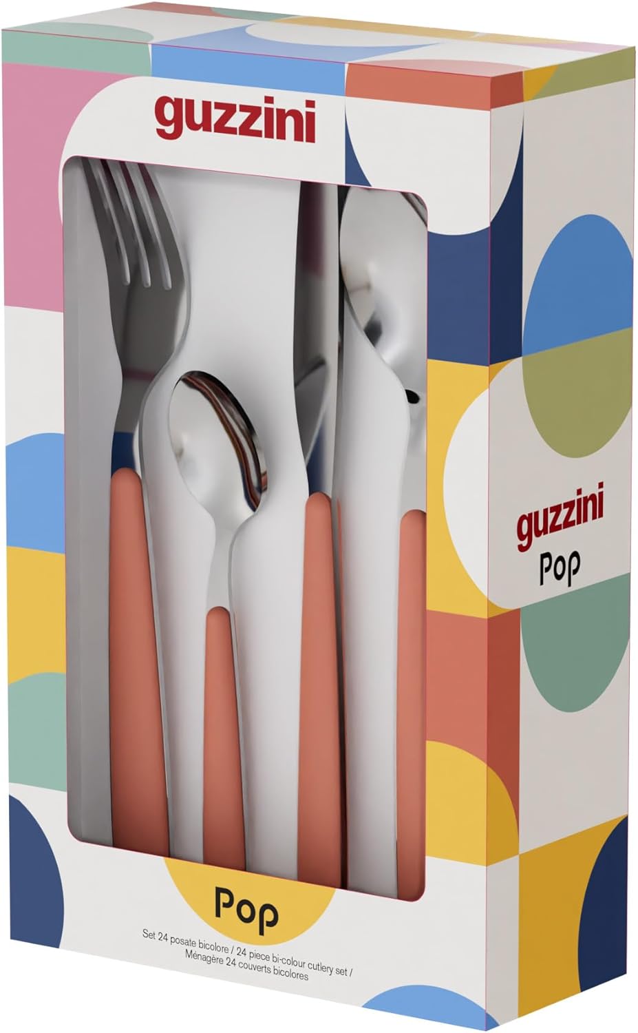 Guzzini 24-Piece Stainless Steel Cutlery Set Sage Green