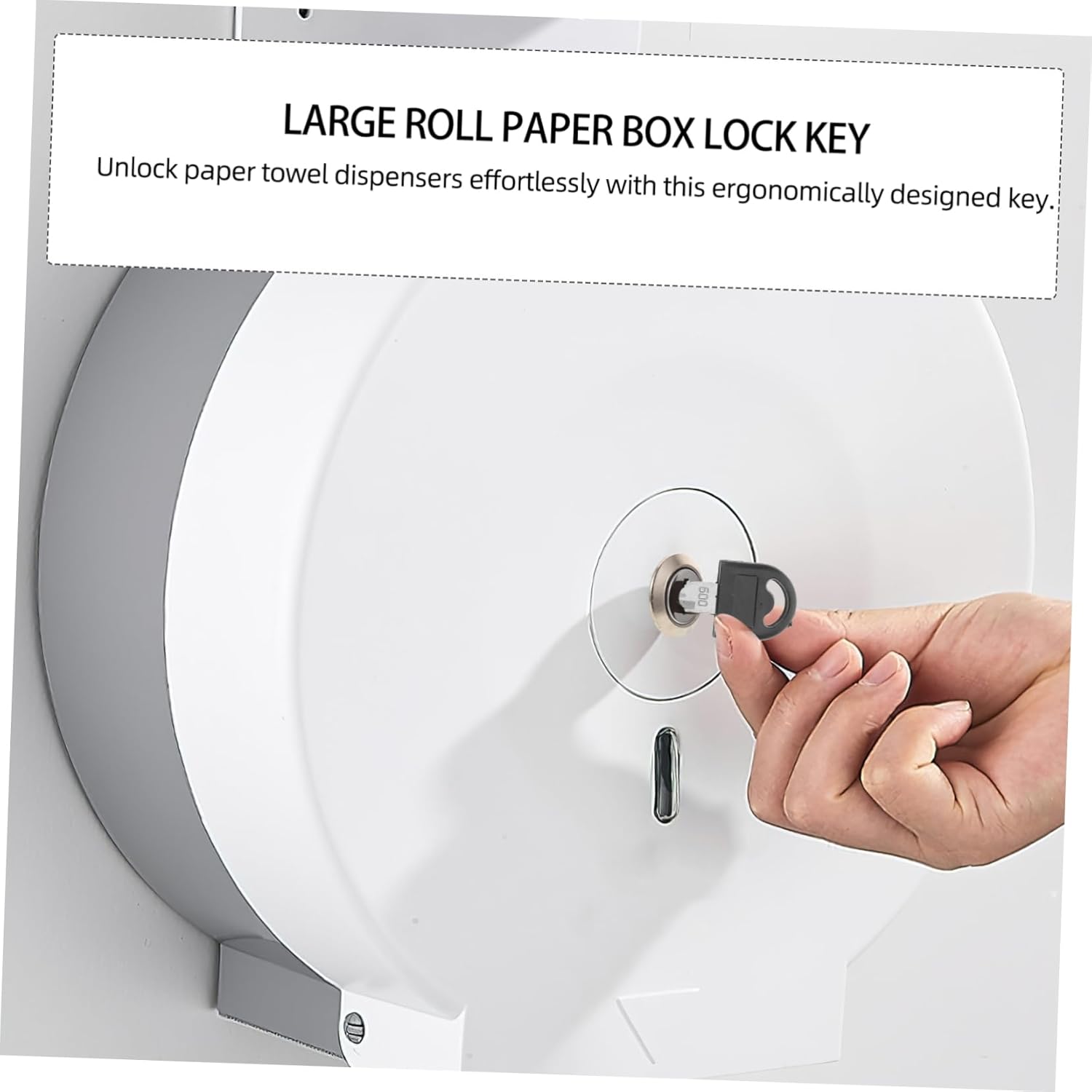 Roll Key Stainless Steel Paper Dispenser Lock for Commercial Use