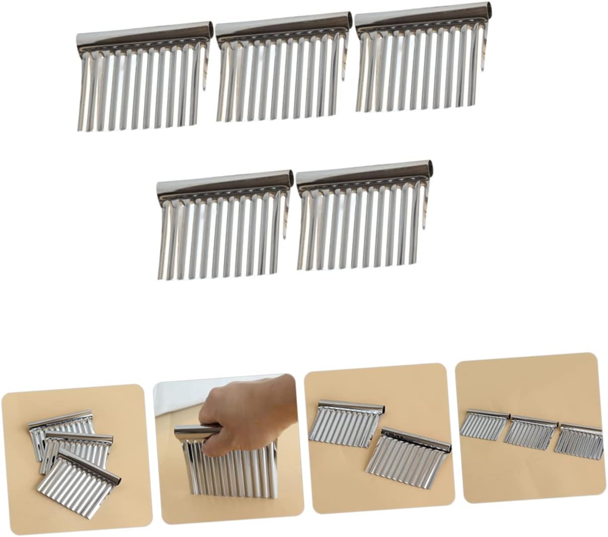 STOBAZA Potato Slicer Crinkle Knife Set