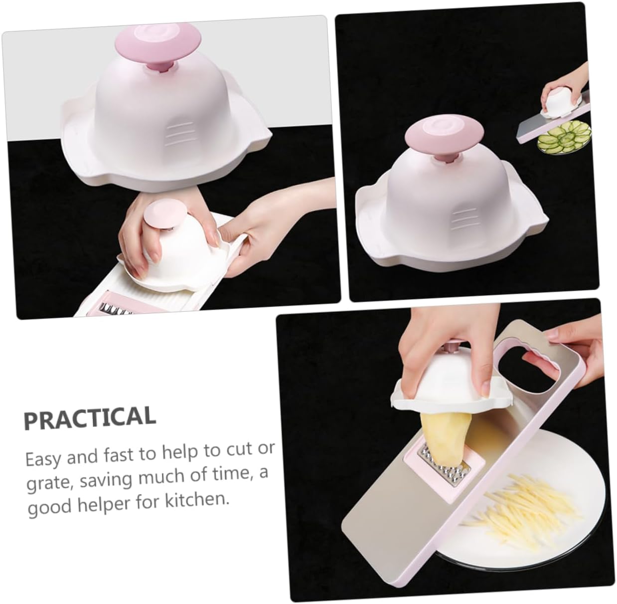 Luxshiny Ergonomic Mandoline Slicer Professional Kitchen Tool with Safety Guards