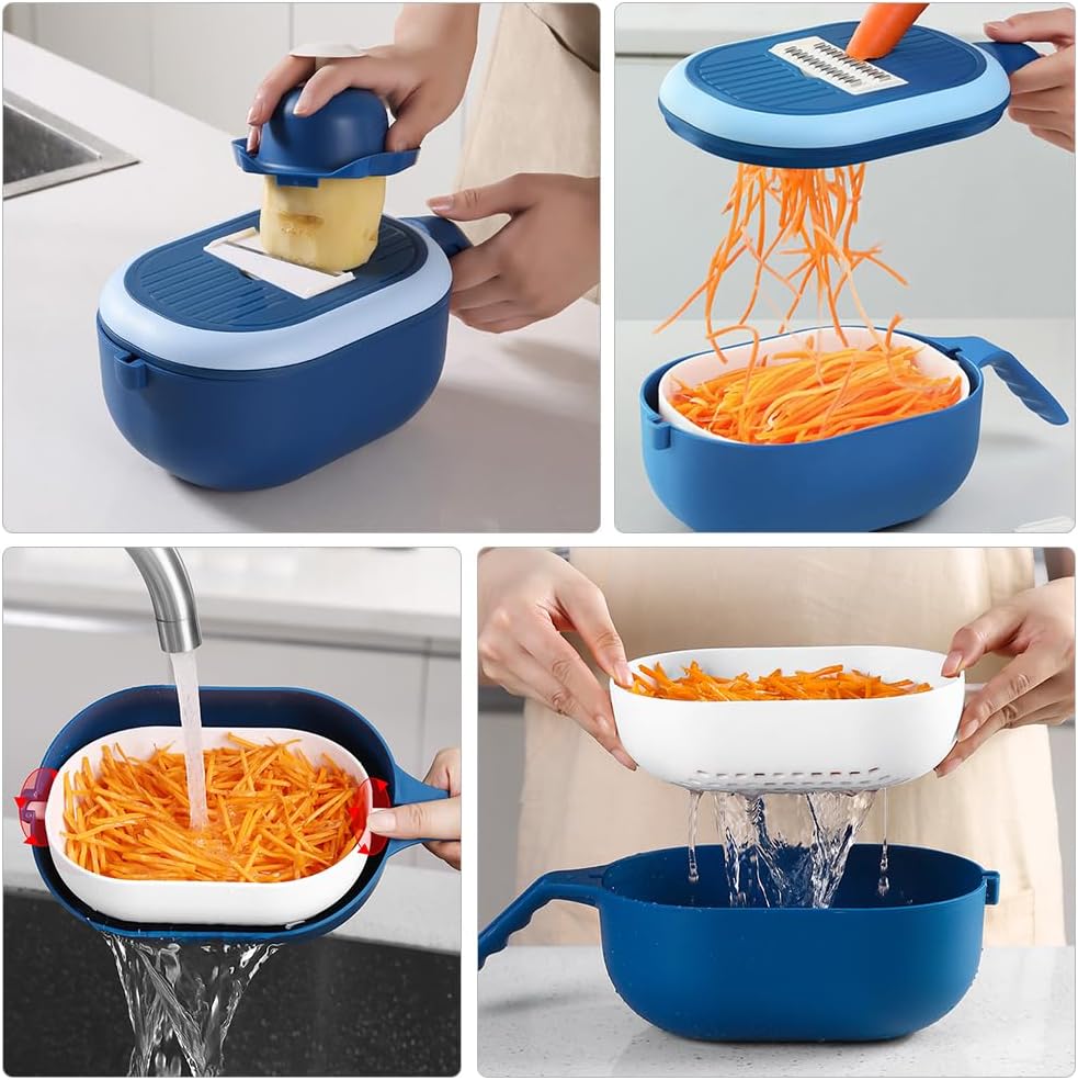 Garneck 1pc Heat-Resistant viaChopper Vegetable Fruit Slicer Multifunctional Kitchen Tool