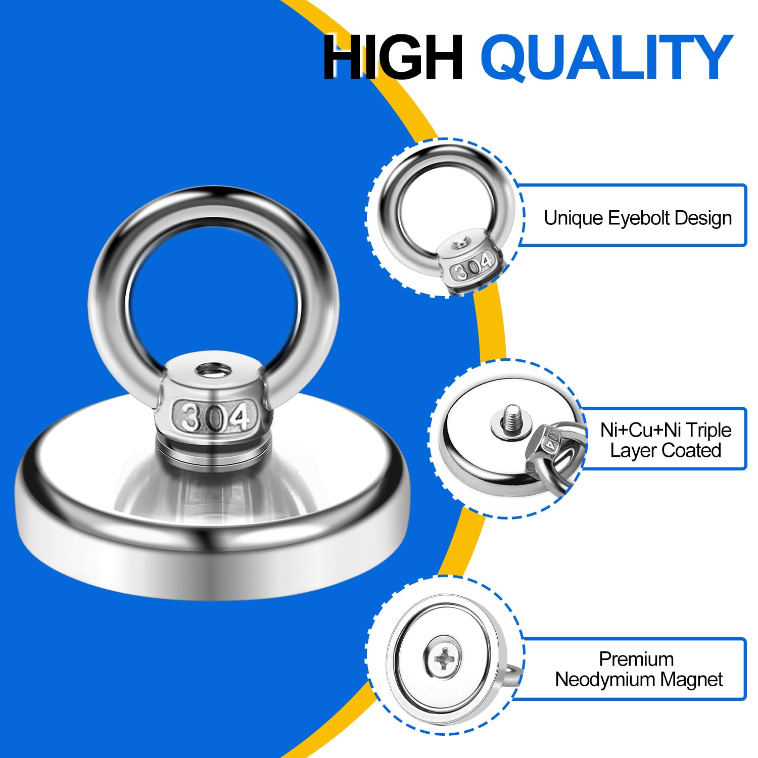 Strong Reliable Magnetic Hooks