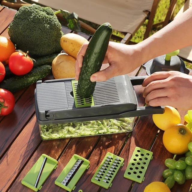 16-in-1 Vegetable Chopper with Container Pro-Performance Multifunctional Veggie Slicer