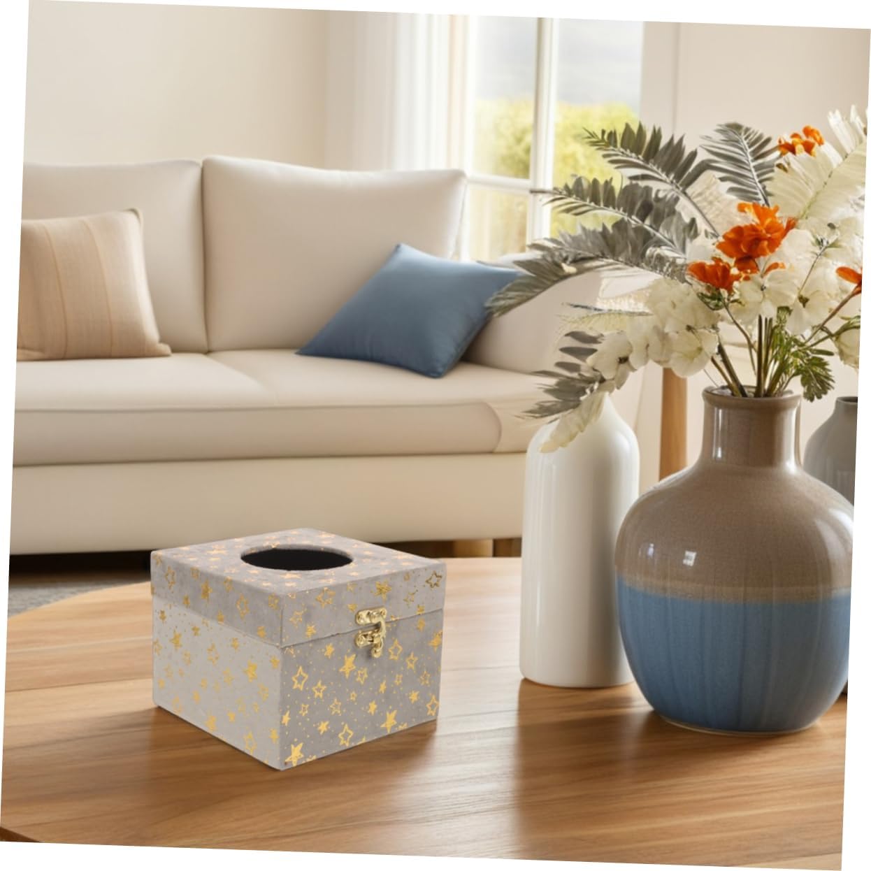 Stylish Vintage Wooden Tissue Box