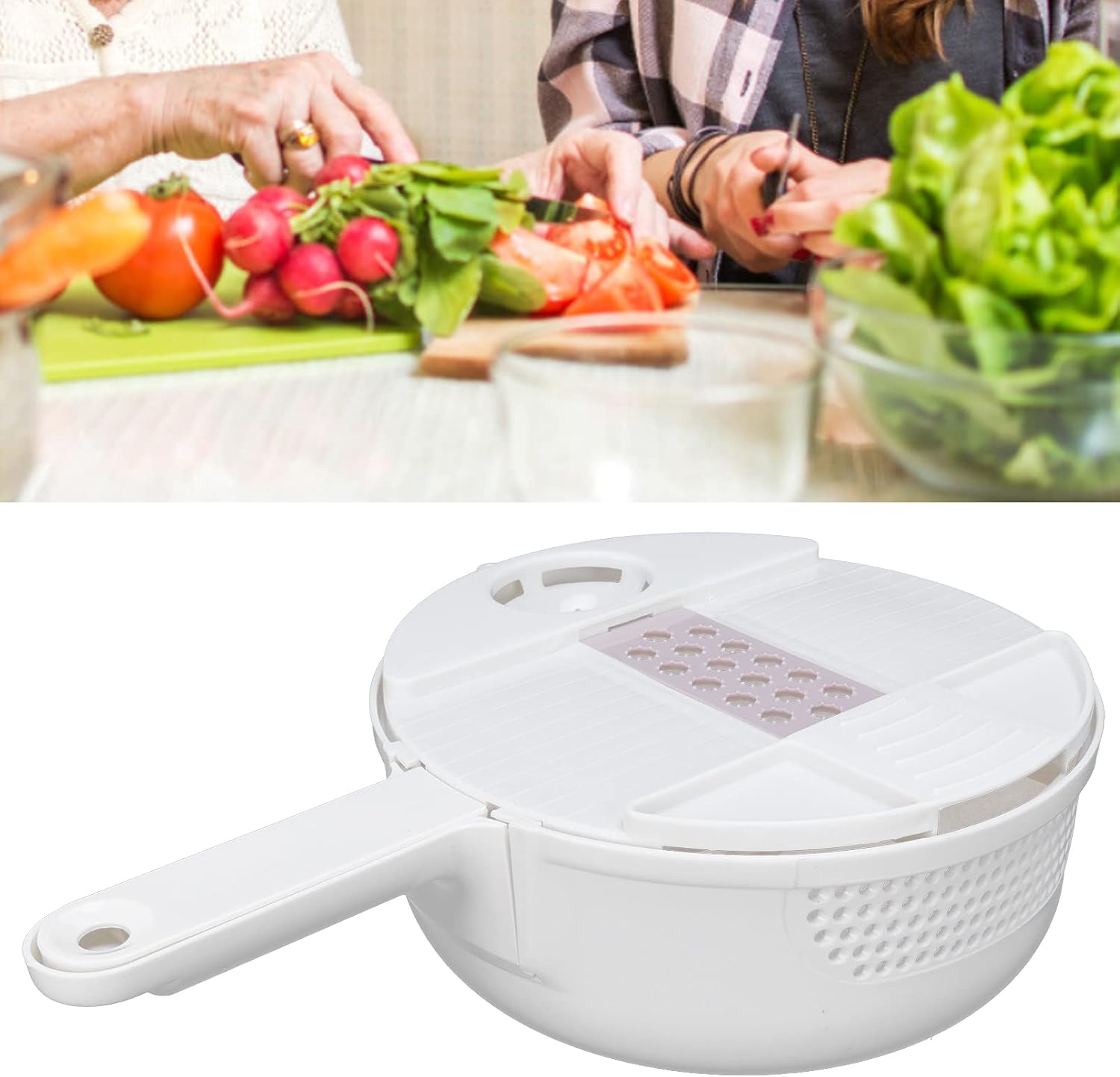 Effortless 12-in-1 Vegetable Chopper with container