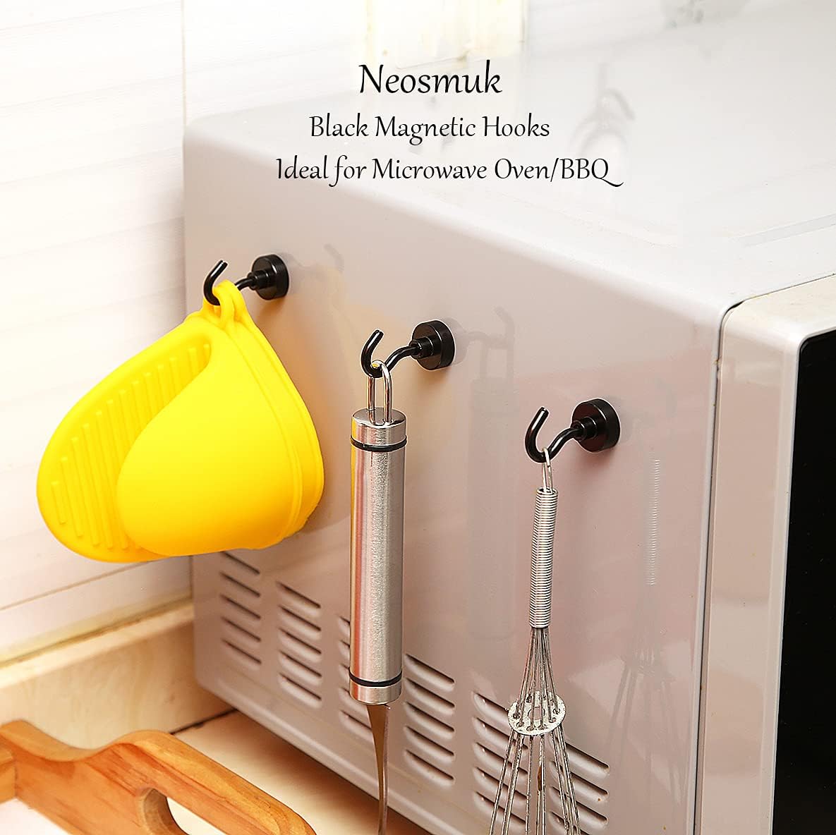 Neosmuk Magnetic Hooks Black 32lb