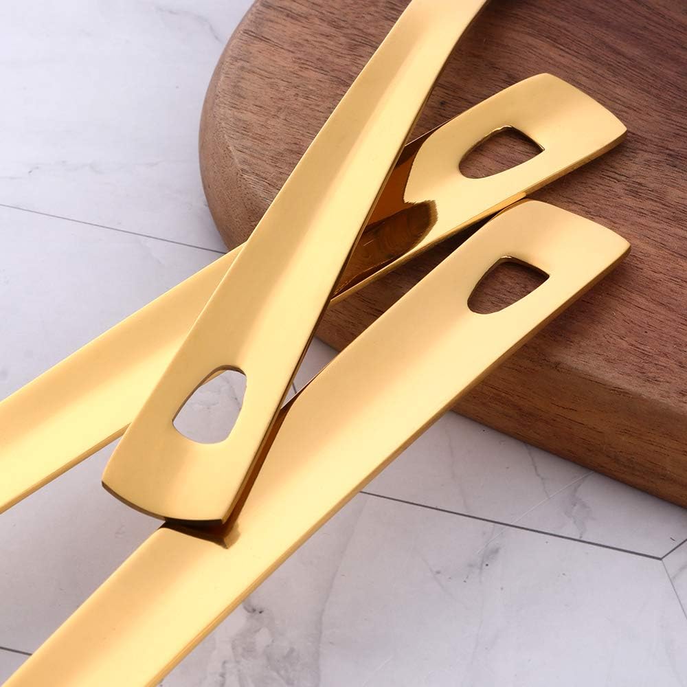 BuyGo Gold Grill Fork - 1228inch Stainless Steel Cooking Fork Heat Resistant