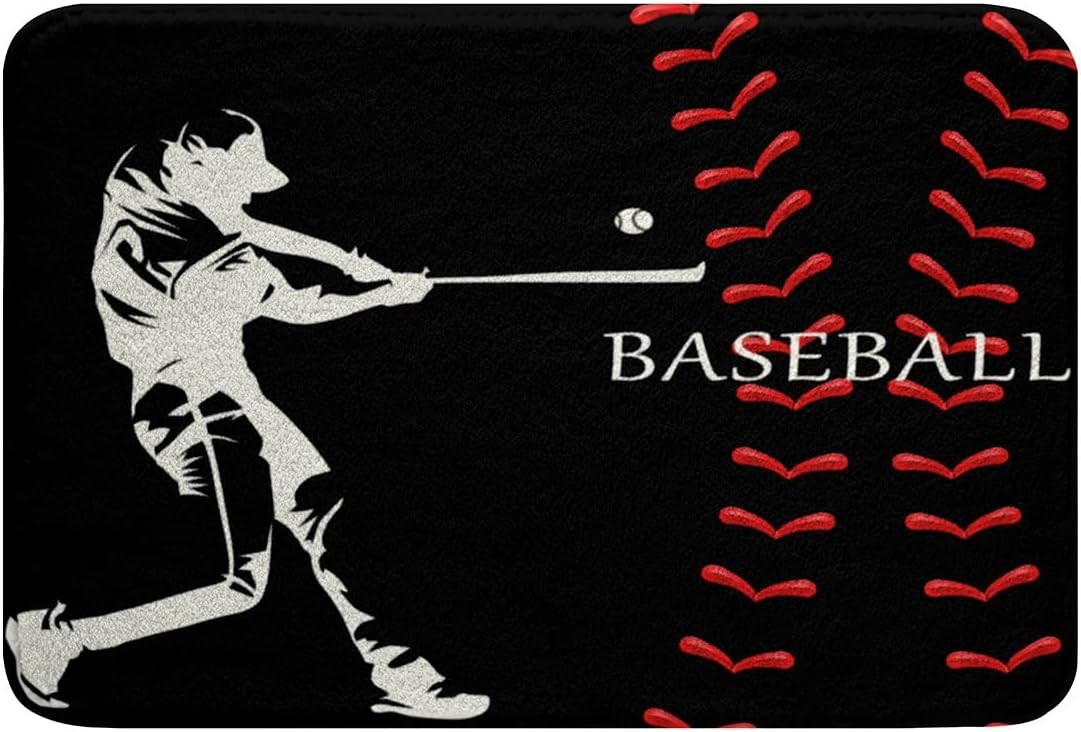 Feelyou Baseball Bath Mat 16x24 Inch