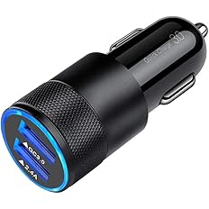 Fast Car Charger, Quick Charging 5.4A/30W Phone USB Adapter Rapid Plug 2 Port Cigarette Lighter Auto Charger Flush Compatible