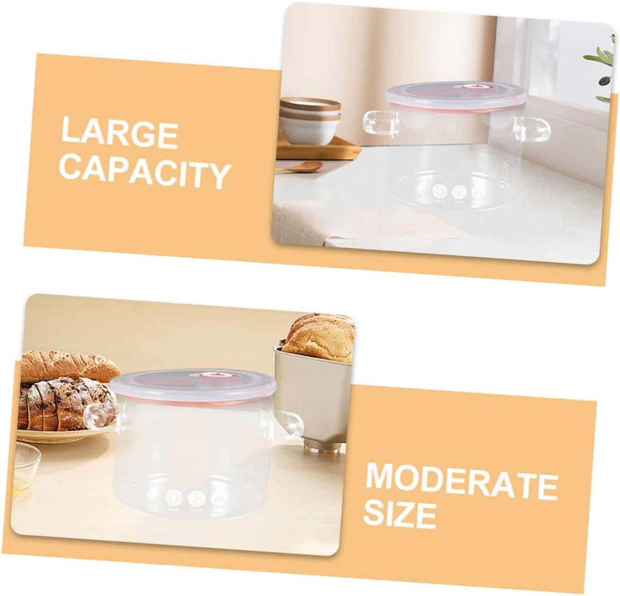 Sleek borosilicate glass pot with double handles for efficient cooking