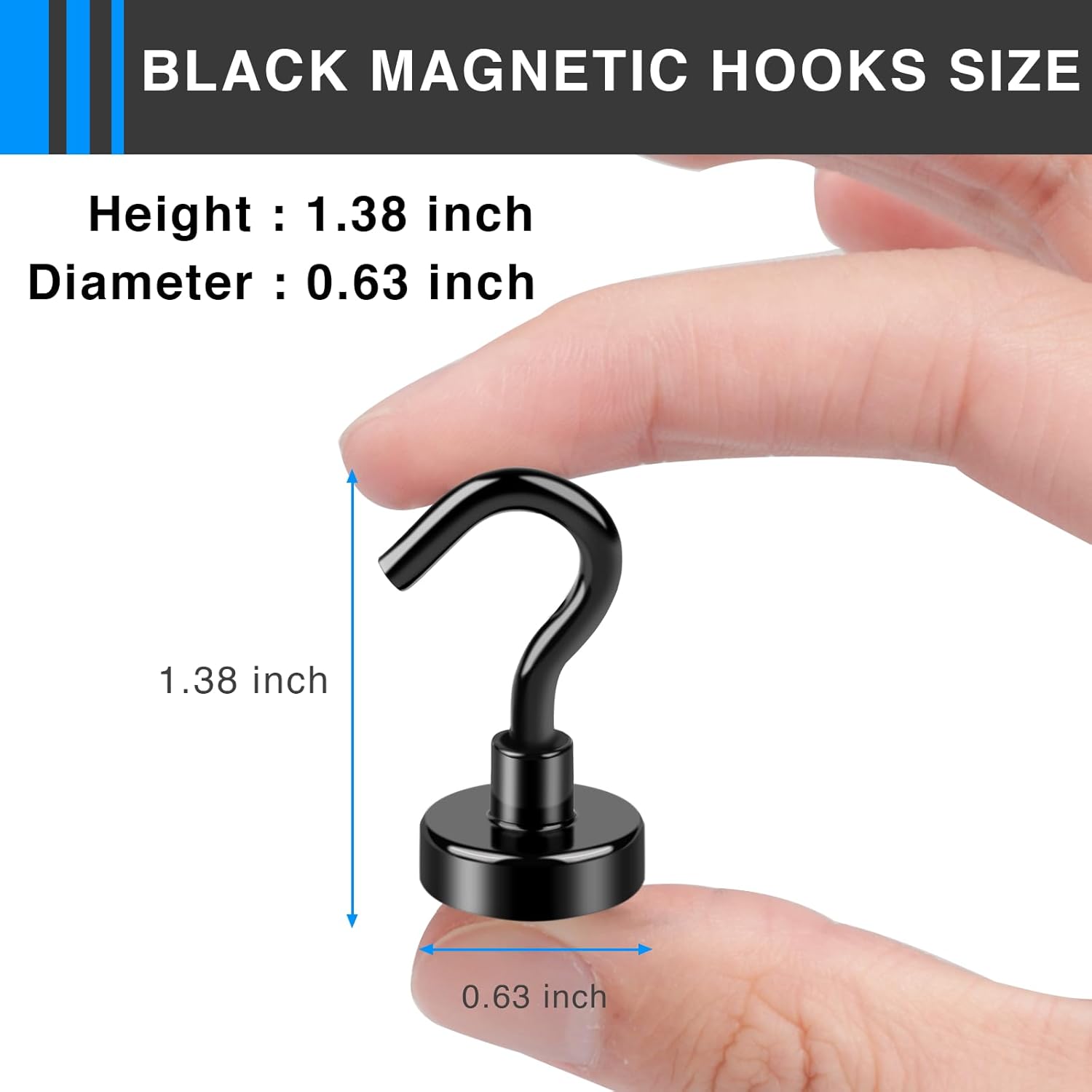 Strong Magnetic Hooks for Refrigerators and More