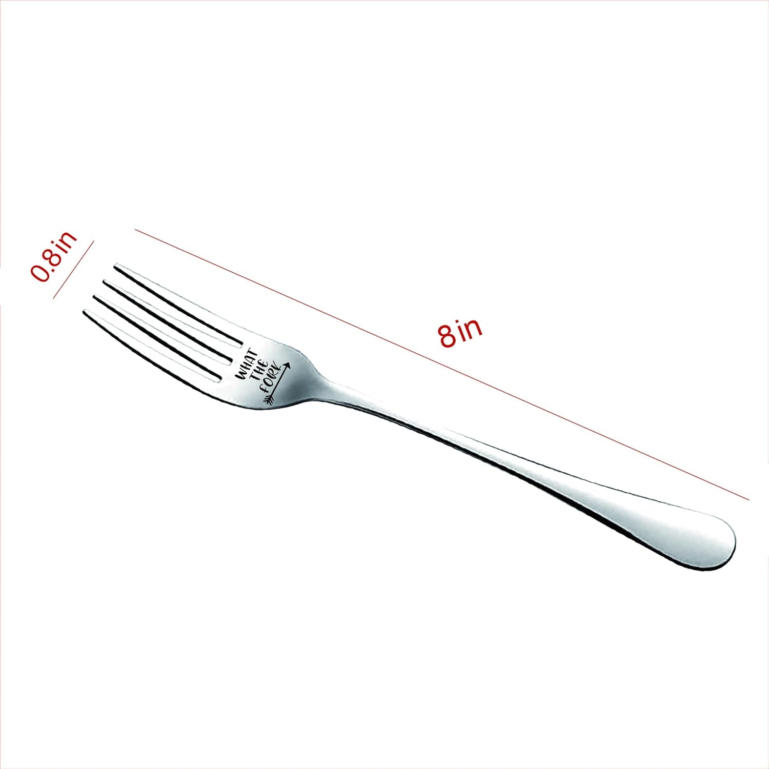 Funny Engraved Stainless Steel Dinner Fork with Gift Box 1