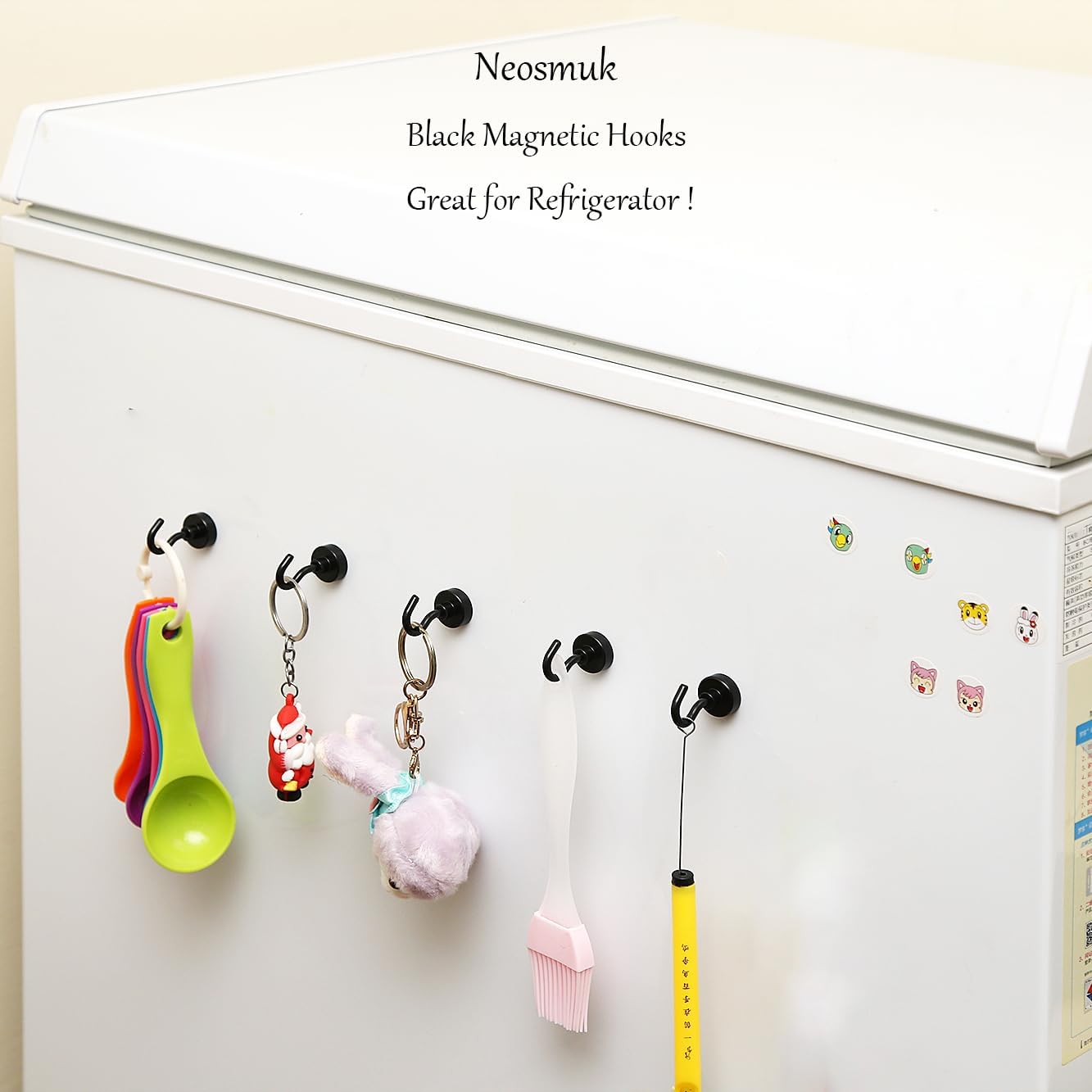 Neosmuk Magnetic Hooks Black 32lb
