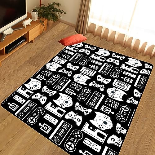 Lacut Game Rug with Controller Design for Boys Room