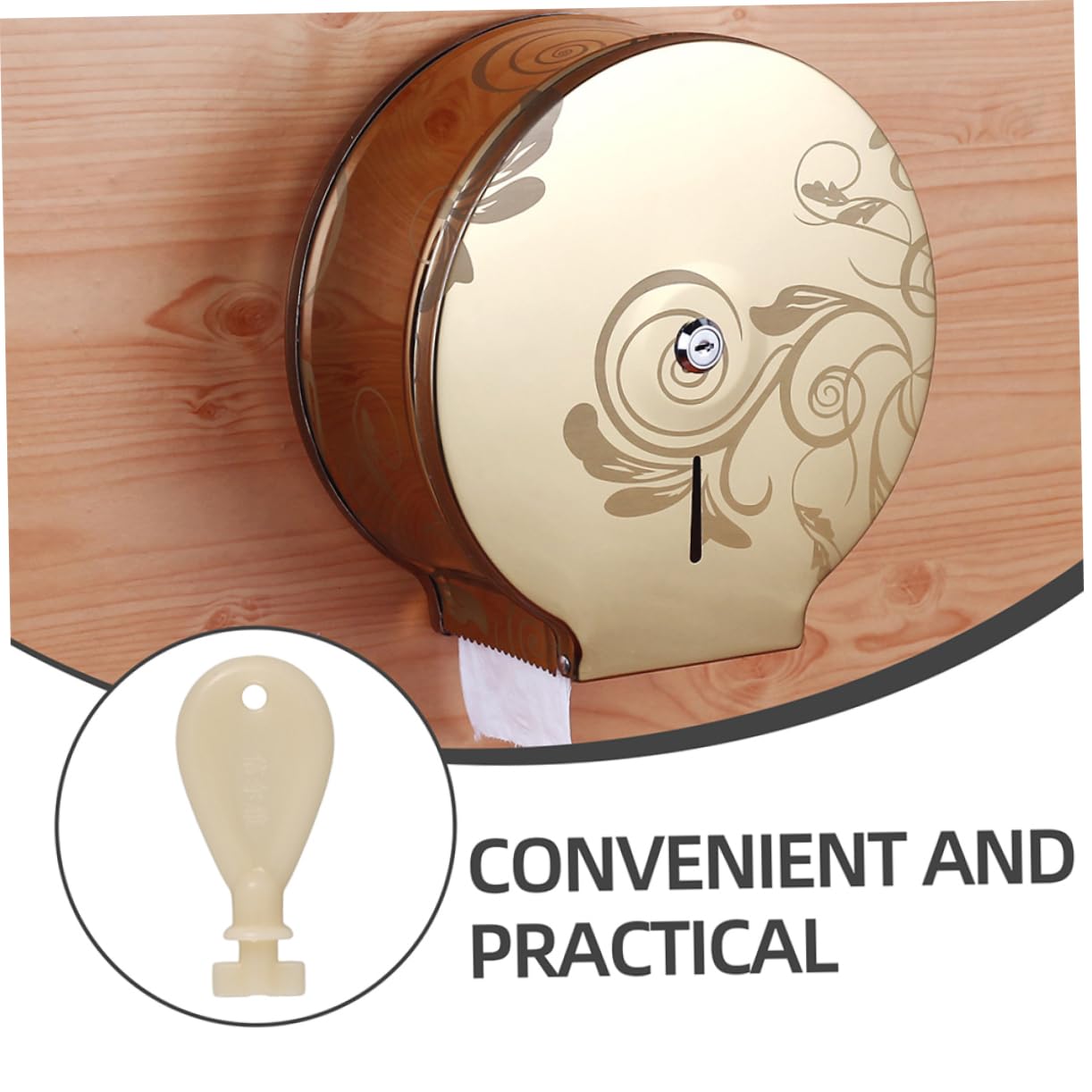4pcs Paper Towel Dispenser Lock Replacement Key Ring for Tissue Box