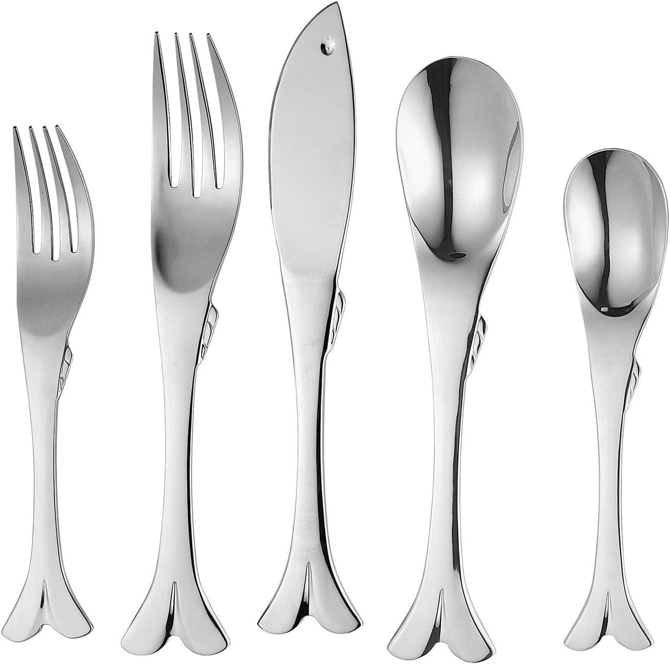 Though Fish Shaped Flatware Set