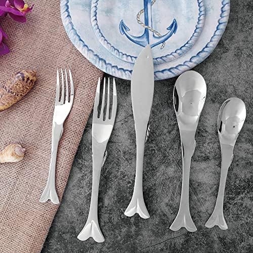 Though Fish Shaped Flatware Set