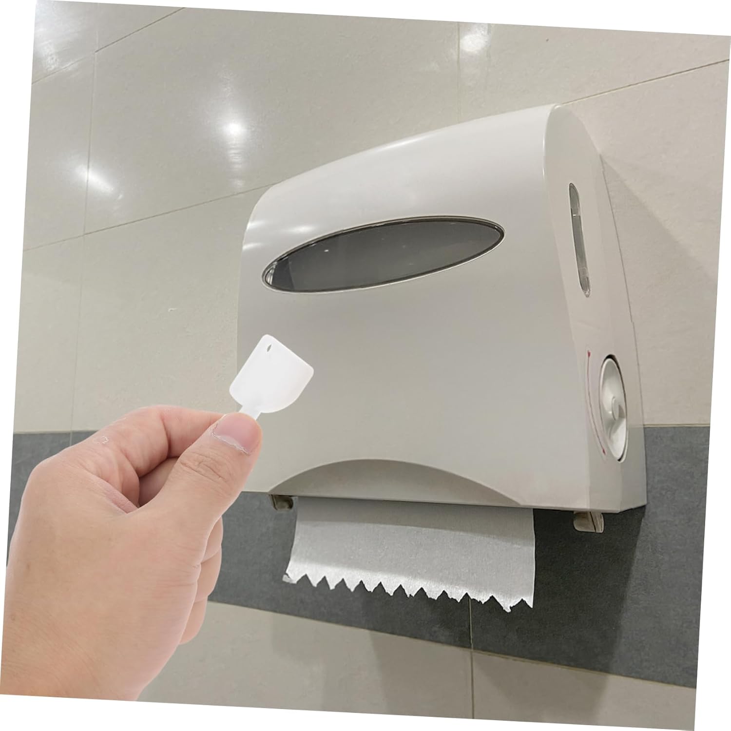 Mobestech Paper Towel Key Replacement withStylish locked Tissue Box for Restroom Use