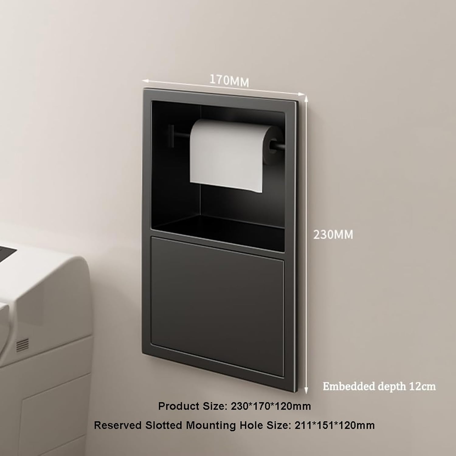 Stylish and Space-Saving Stainless Steel Towel Holder for Restrooms