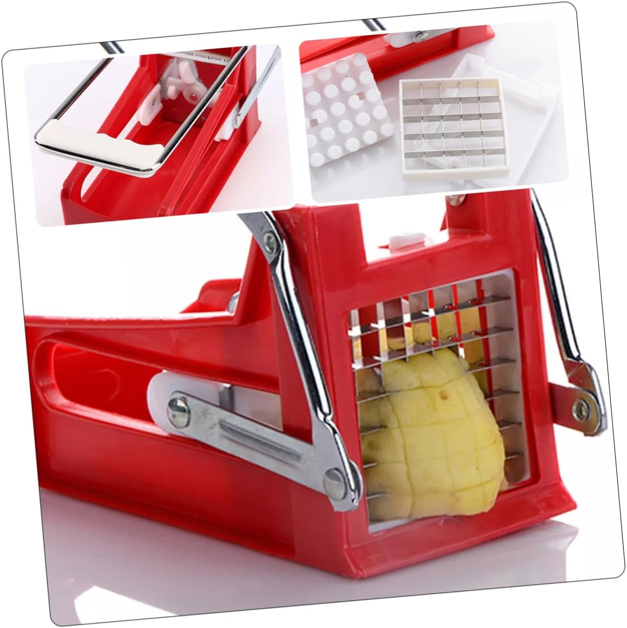 Zerodeko Stainless Steel Potato Slicer Family-Friendly Veggies Cutter
