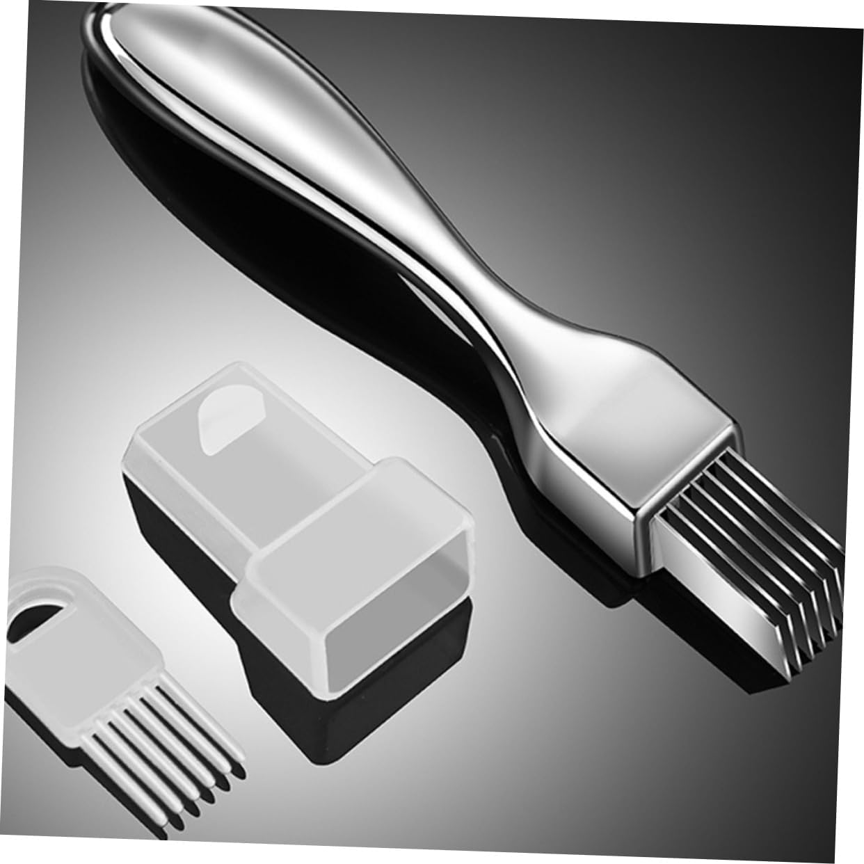 Stoeba 2-Pieceprofessional Shallot Garlic Slicer wCrinkle Blade for KitchenUse