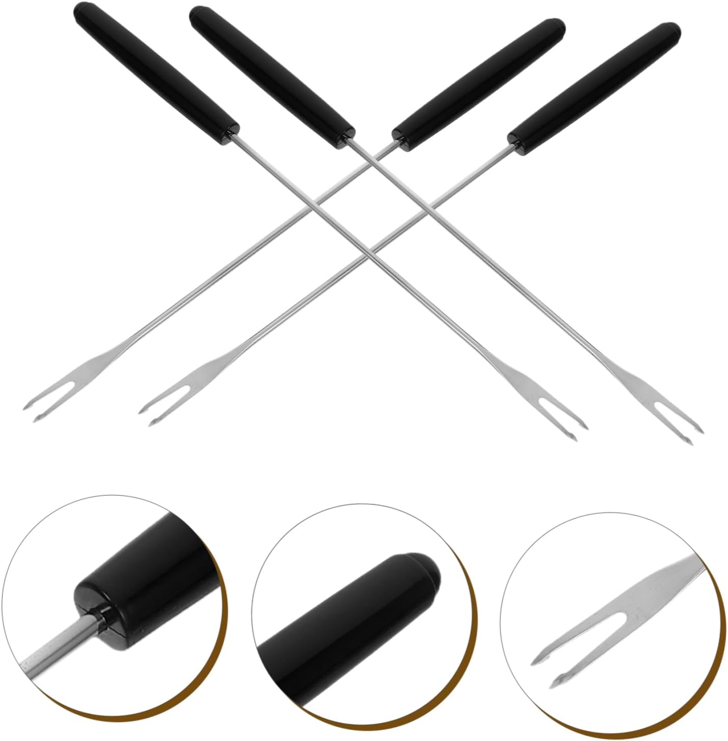 LIFKOME Fondue Fork Set 5PCS Stainless Steel