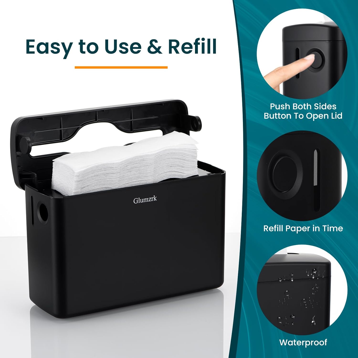 Compact Countertop Towel Dispenser - Effortless_paper Towel Management