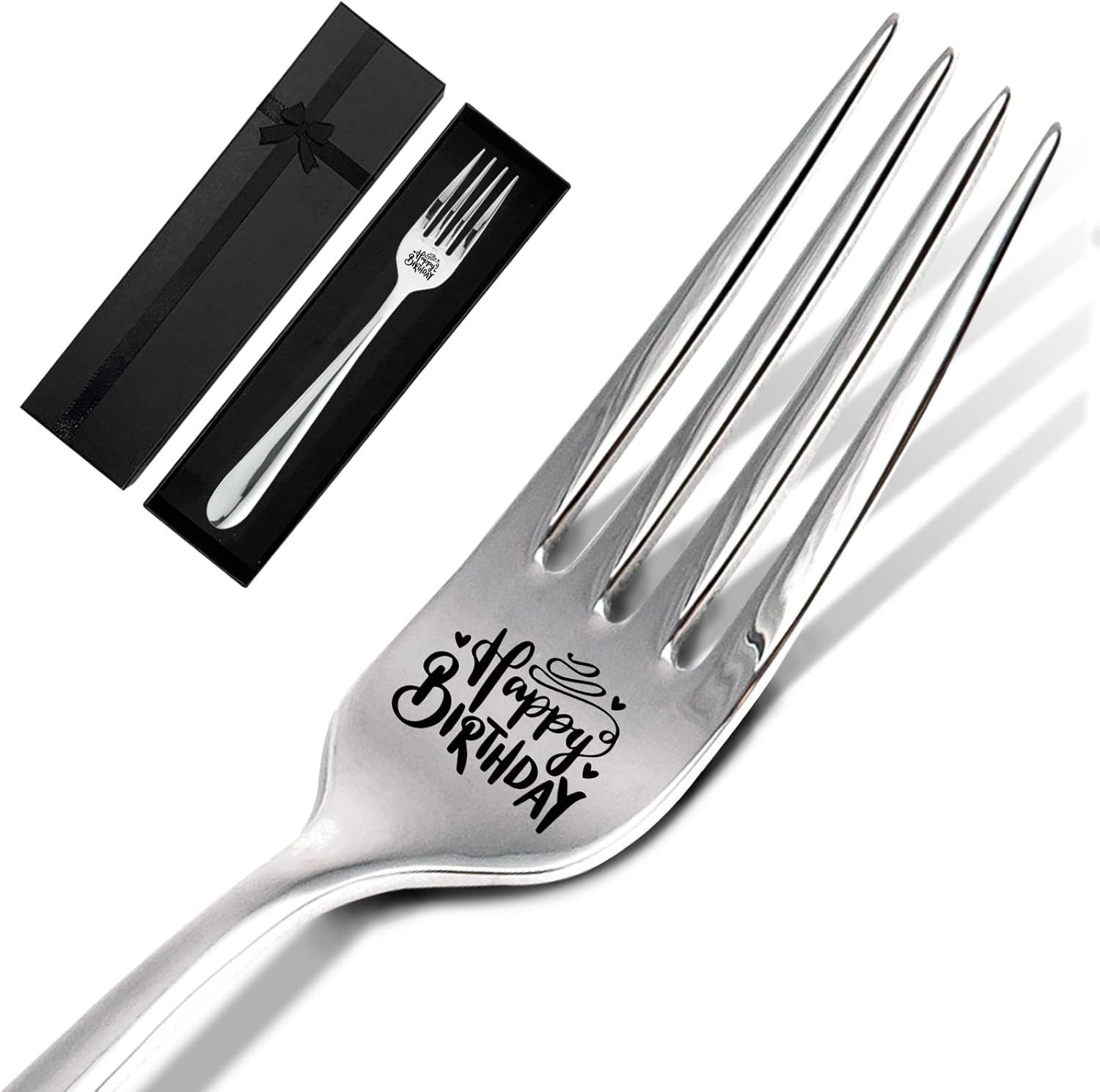 Funny Engraved Stainless Steel Dinner Fork with Gift Box